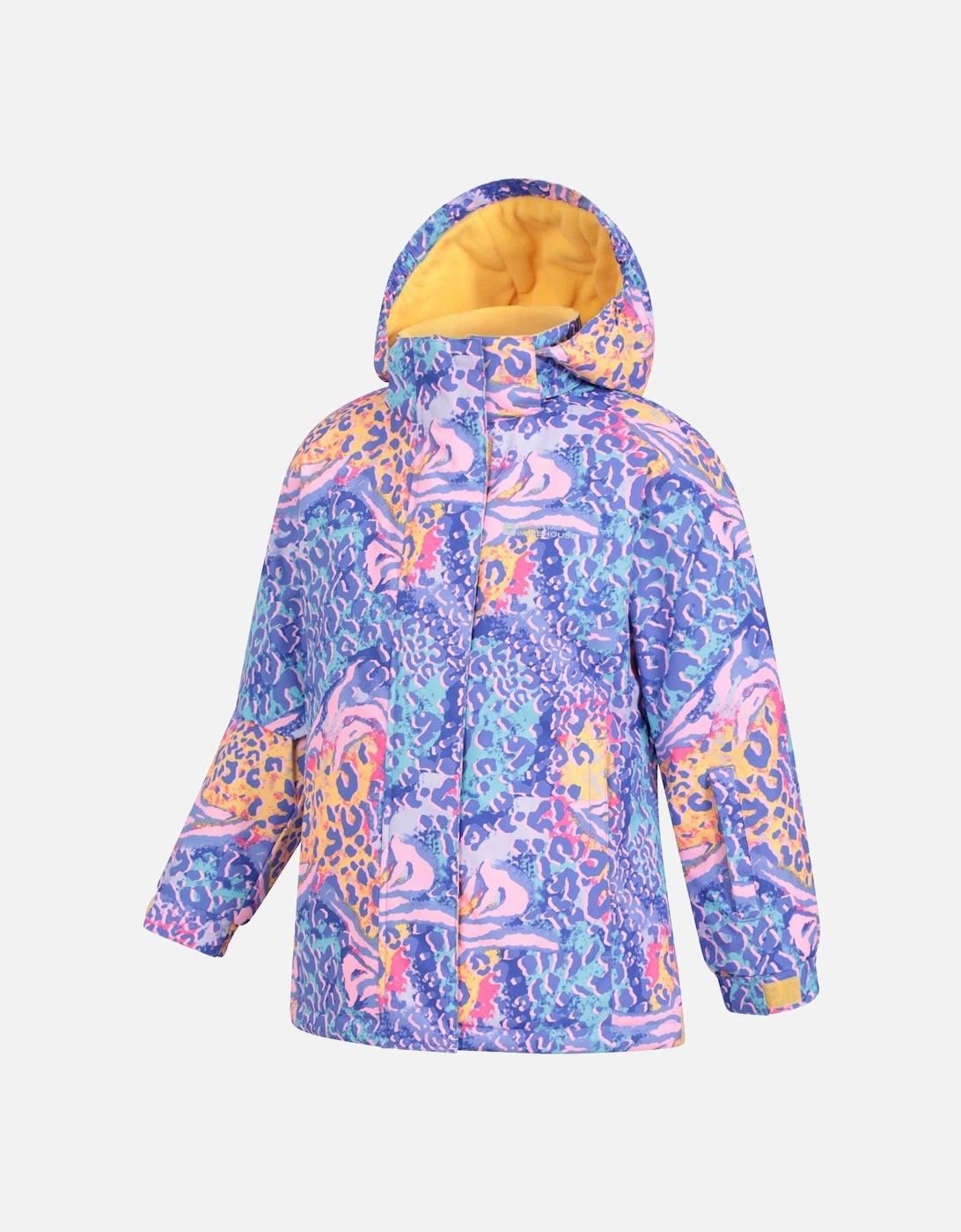 Childrens/Kids Honey Leopard Print Ski Jacket