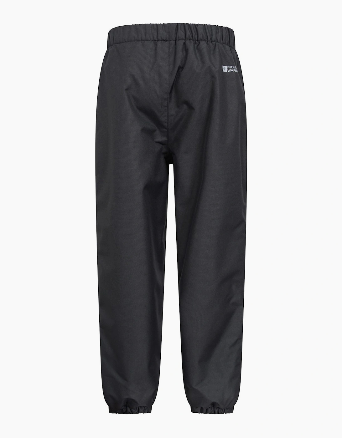 Mountain Warehouse Boy's Mountain Warehouse Childrens/Kids Ripstop Fleece Lined Waterproof Trousers - Black