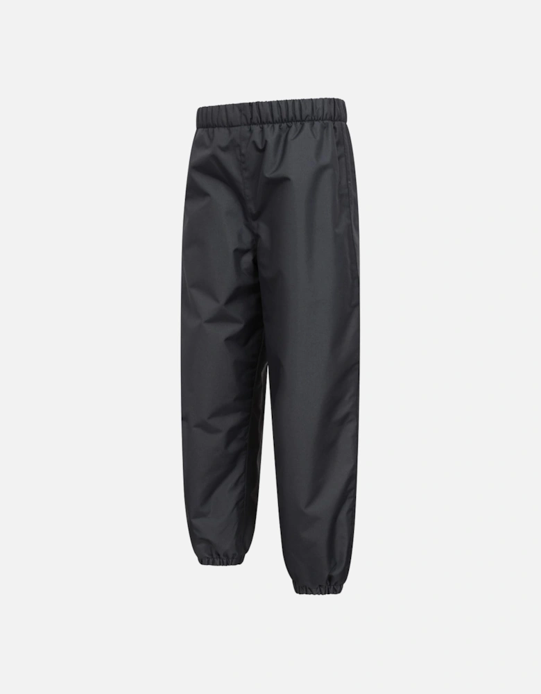 Childrens/Kids Ripstop Fleece Lined Waterproof Trousers