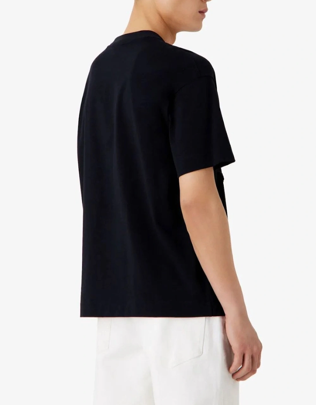 Branded Cotton T Shirt Black