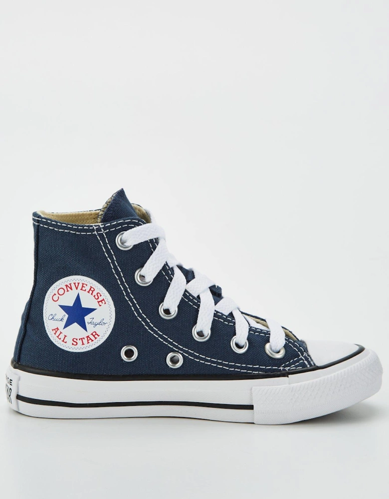 Unisex Kids Hi Top Trainers - Navy