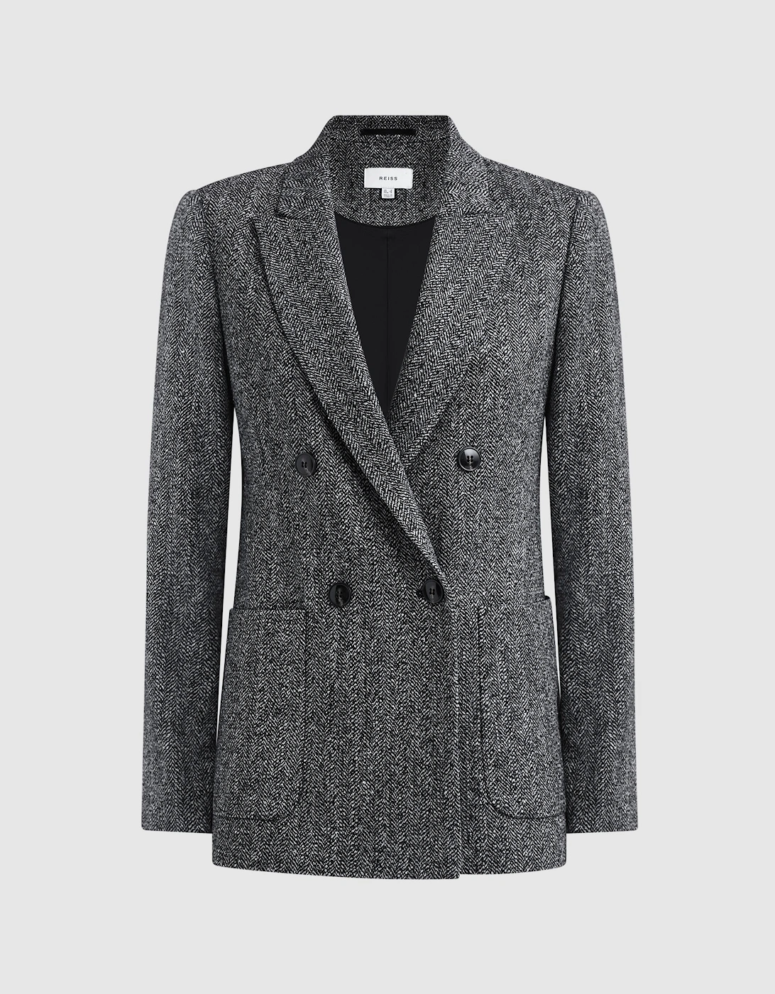 Relaxed Fit Textured Double Breasted Suit Blazer, 2 of 1