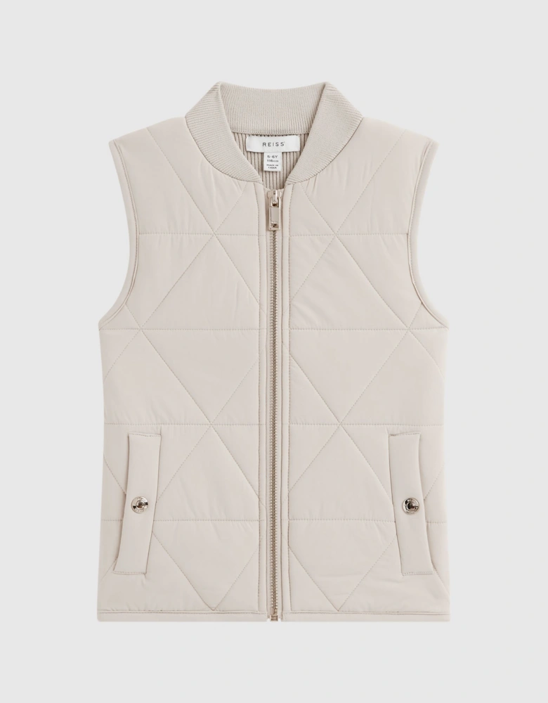 Hybrid Knitted-Quilted Gilet