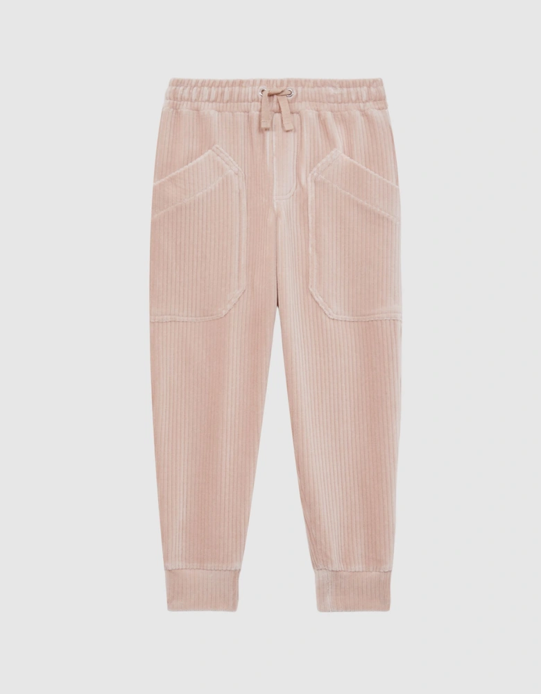 Relaxed Corduroy Drawstring Trousers