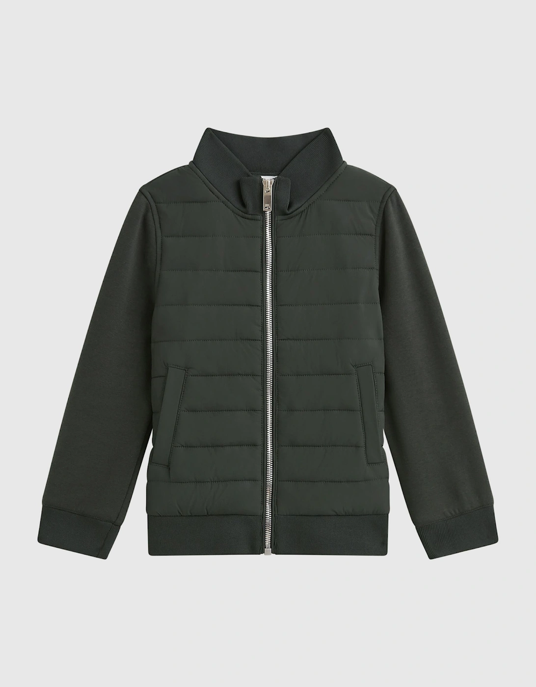 Funnel Neck Quilted Hybrid Jacket, 3 of 2