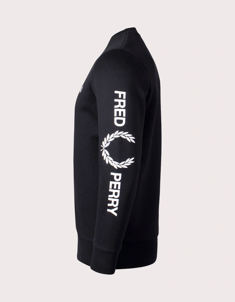 Sleeve Graphic Sweatshirt