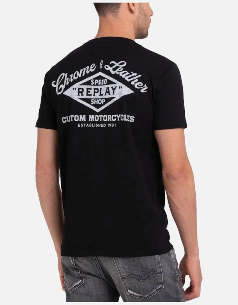 Speed Shop T Shirt With Back Print Black