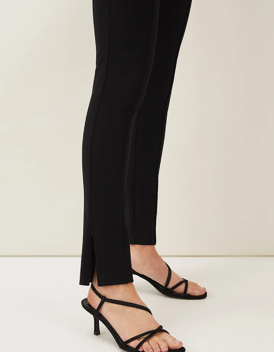 Sabrina Zip Hem Ponte Trousers