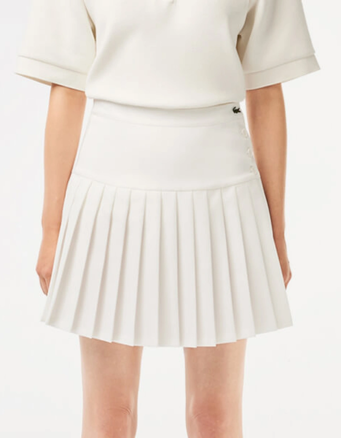 Pleated Twill Mini Skirt, 2 of 1