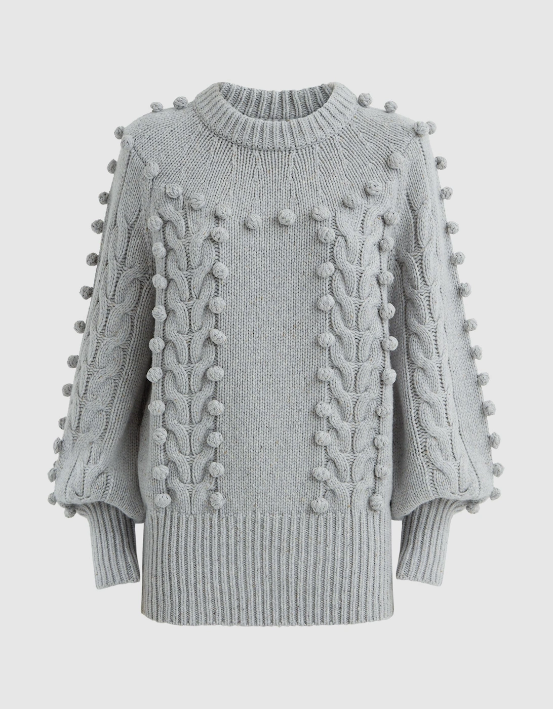 Joslin Wool Pom Pom Crew Neck Jumper, 2 of 1