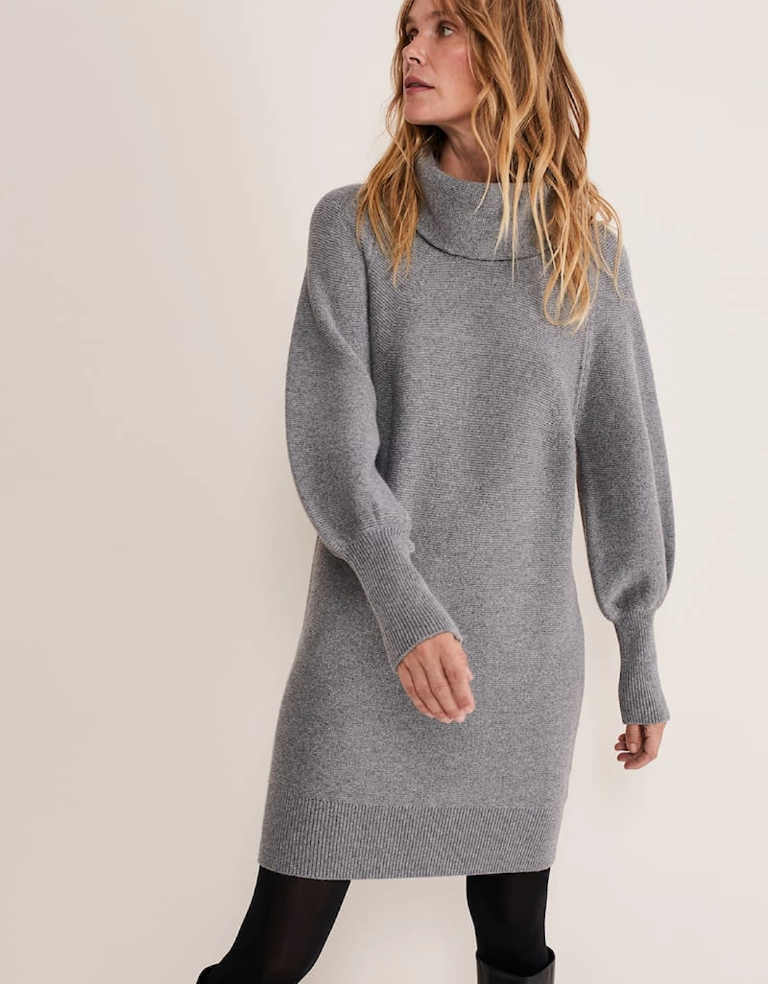Dahlie Knitted Chunky Jumper Dress, 7 of 6