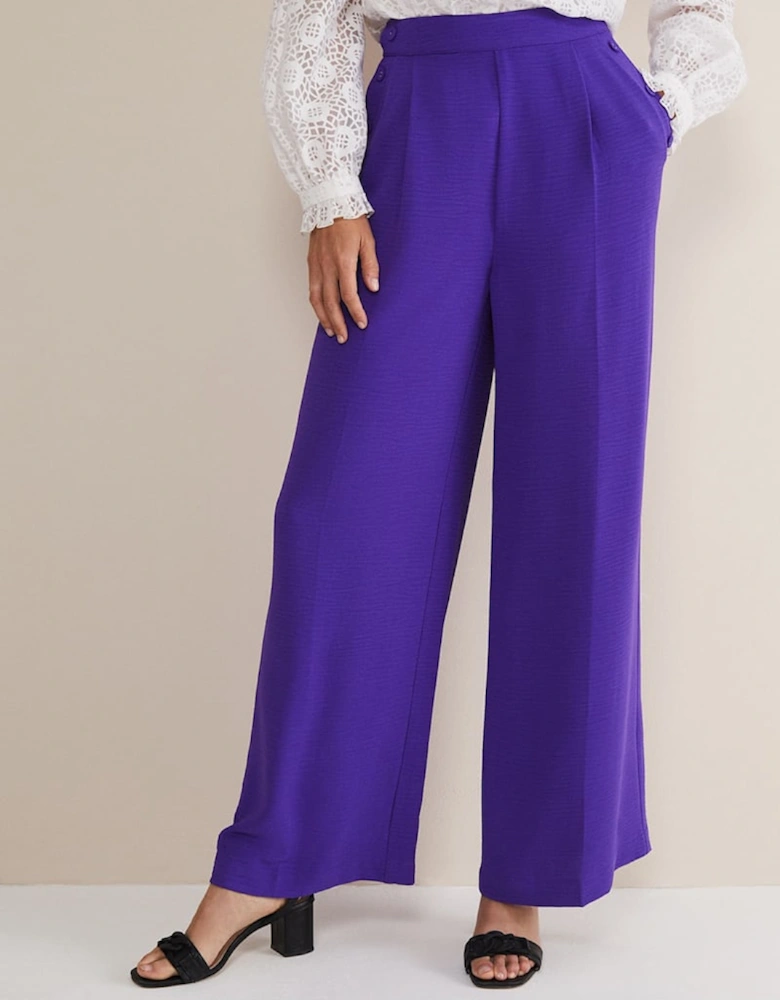 Azylnn Purple Wide Leg Trousers
