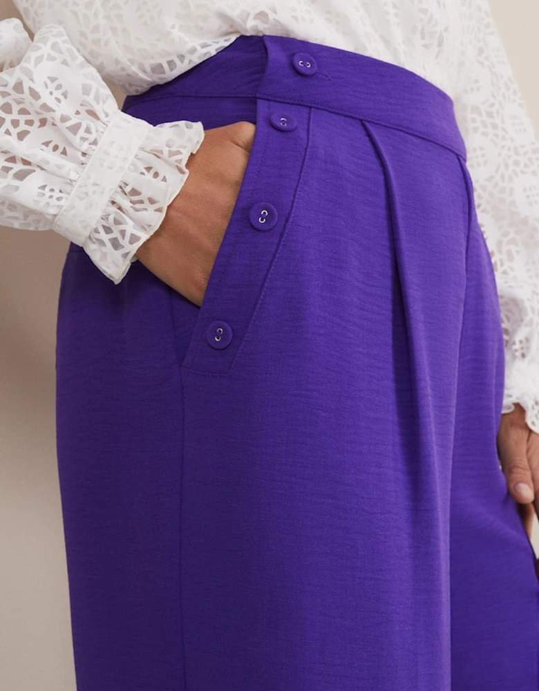 Azylnn Purple Wide Leg Trousers