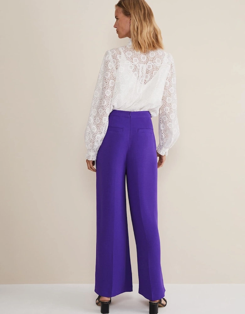 Azylnn Purple Wide Leg Trousers