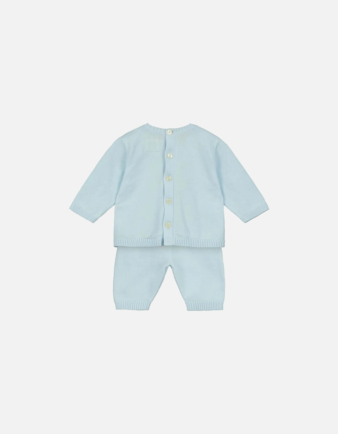 Baby Boys Enzo Blue Knitted Set with Hat