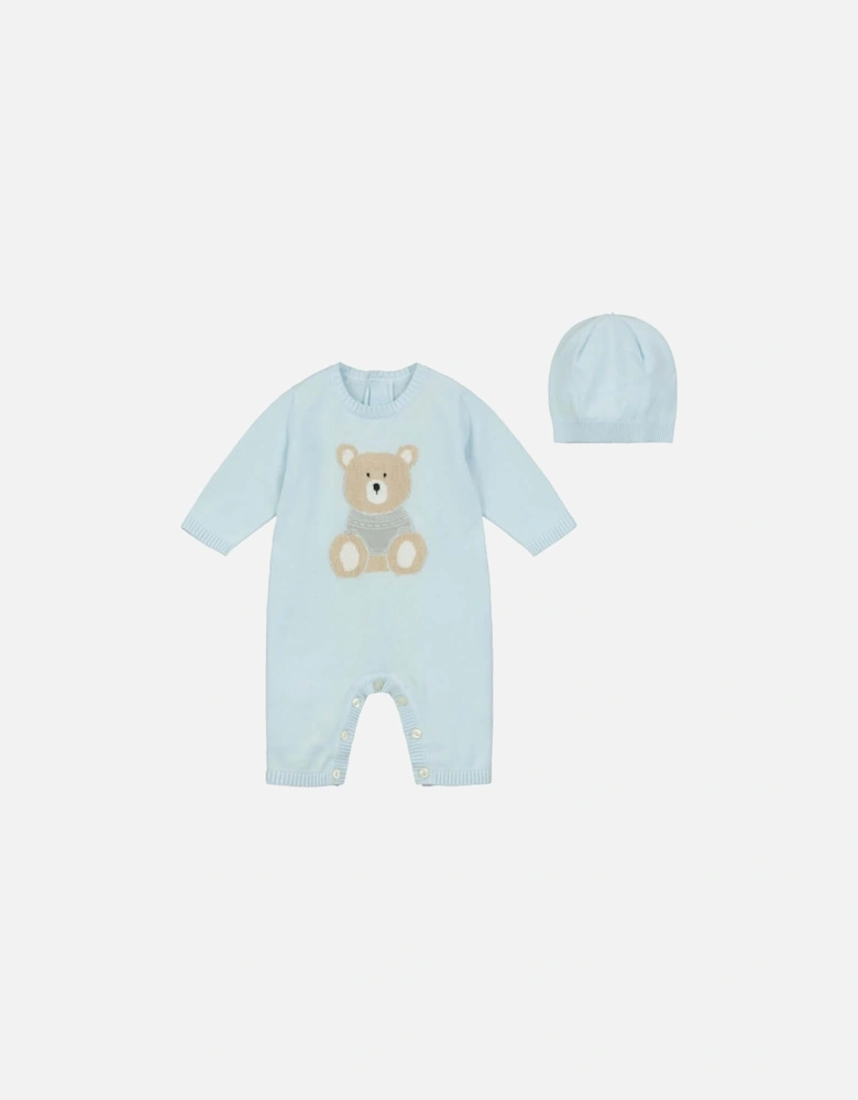 Baby Boys Easton Blue Knitted Set