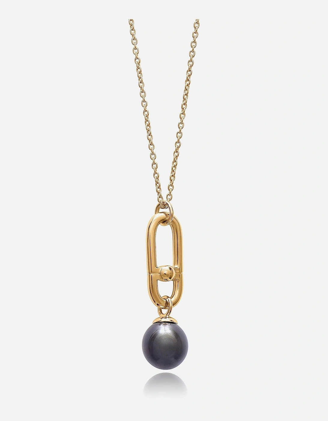 Stellar hardware black pearl necklace, 5 of 4