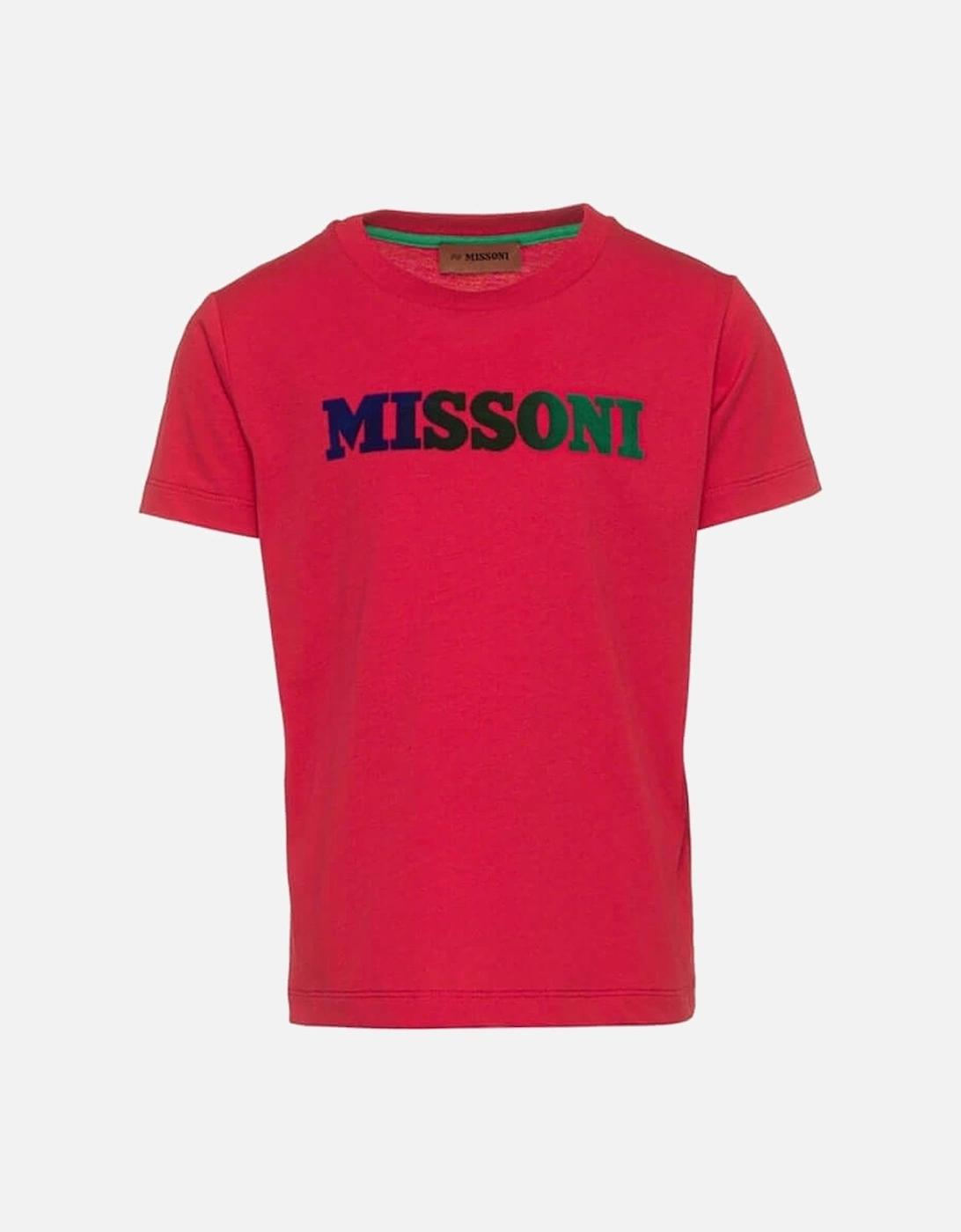 Boys Red Cotton Logo T-Shirt, 3 of 2