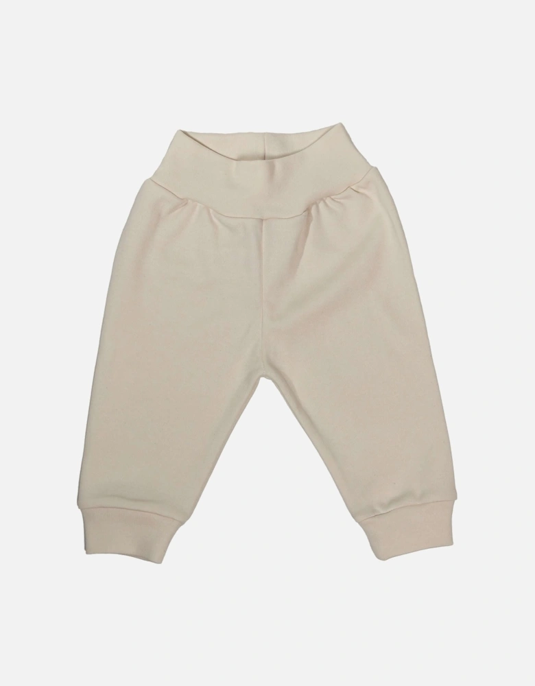 Baby Boys Beige Organic Bodysuit & Trousers