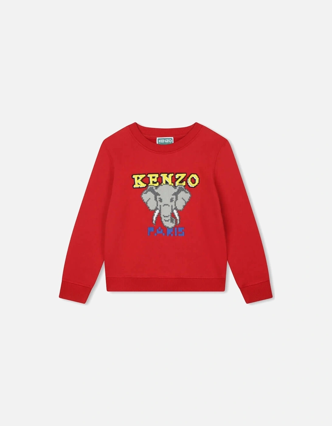 Boys Red 'JUNGLE GAME' Elephant Sweatshirt, 4 of 3