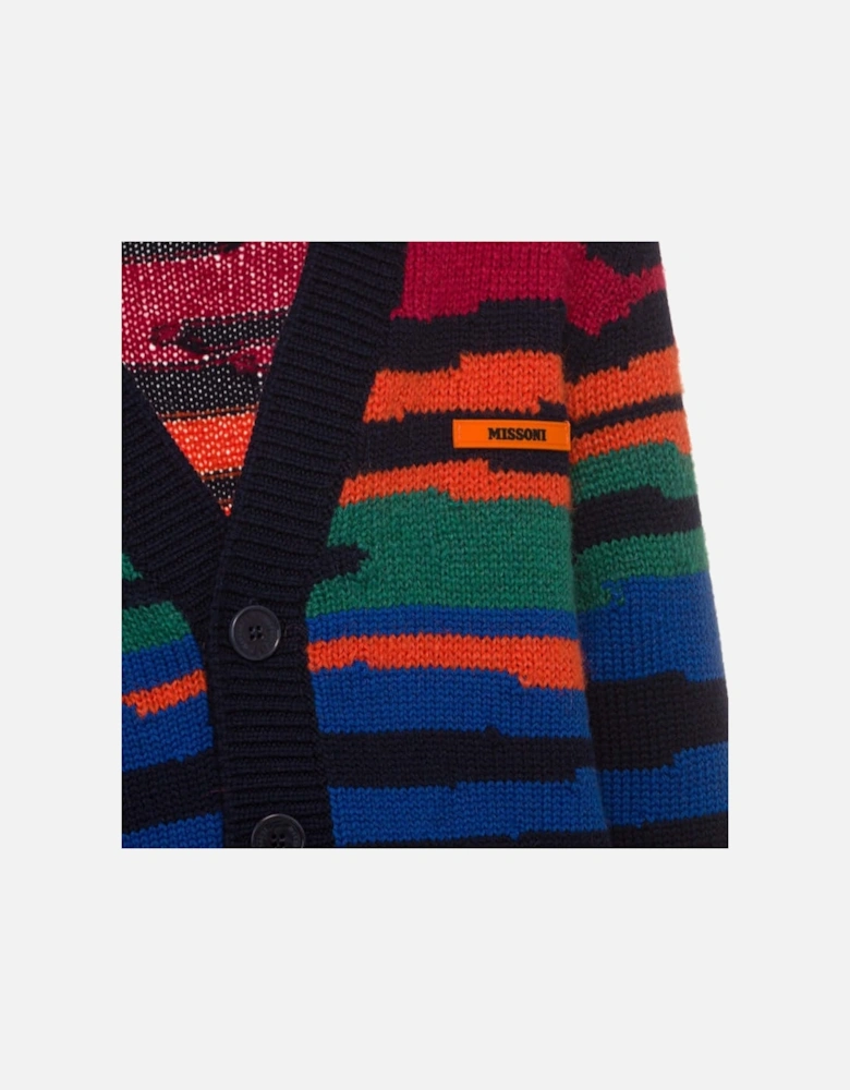 Boys Multi Coloured Knit Cardigan