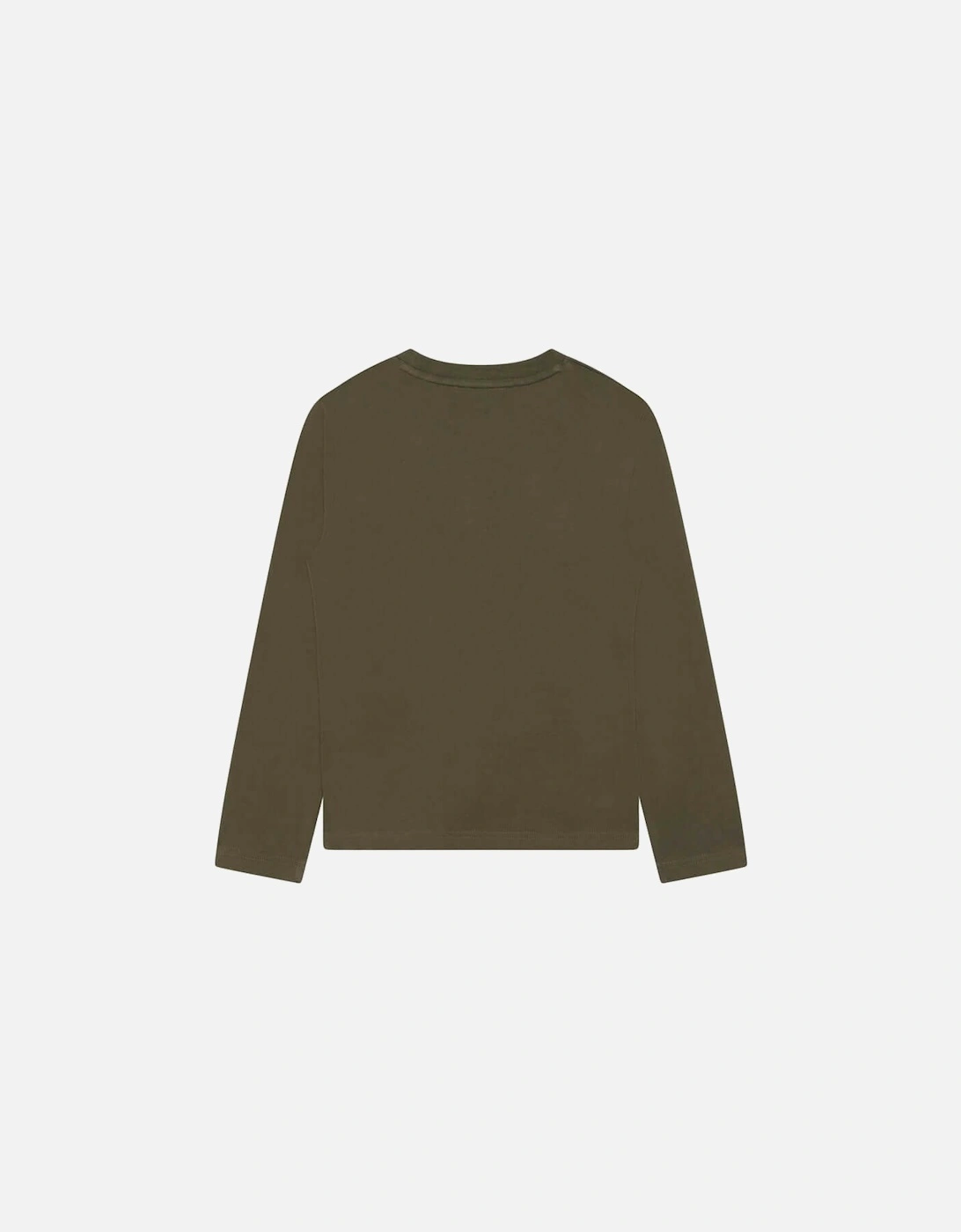 Boys Khaki Long Sleeve T-Shirt