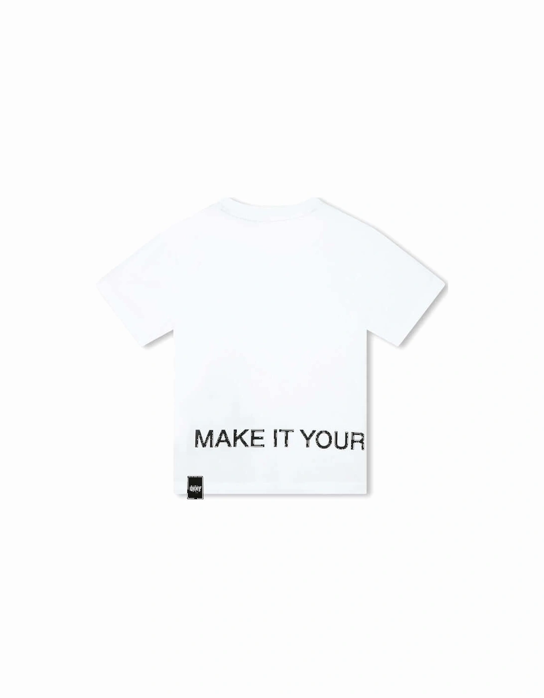 Boys White Short Sleeve T-Shirt