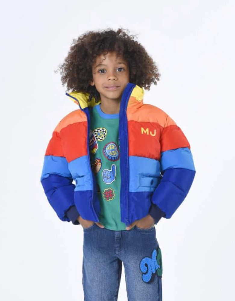 Boys Multi Coloured Puffer Jacket