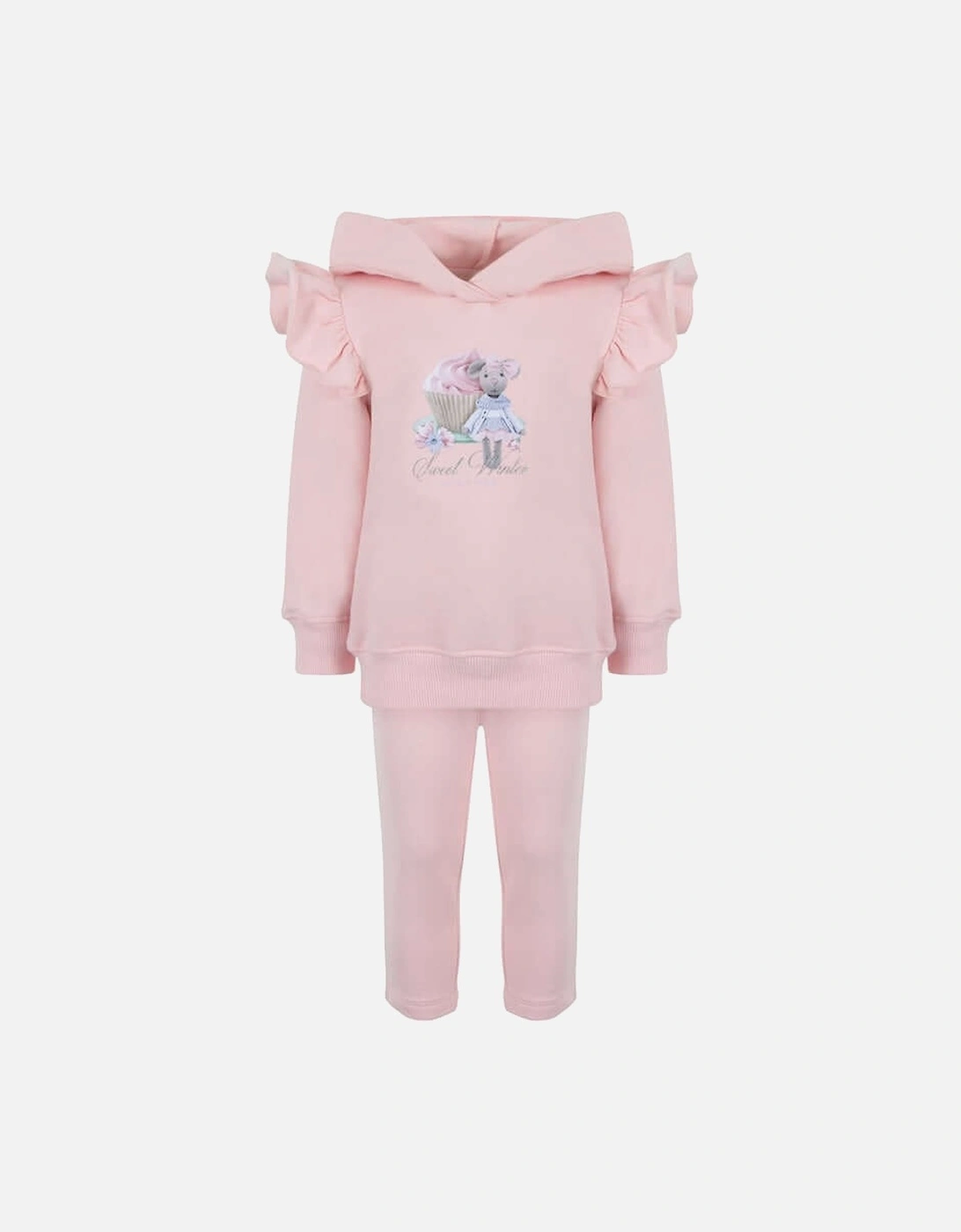 Baby Girls Pink Mouse Legging Set, 4 of 3