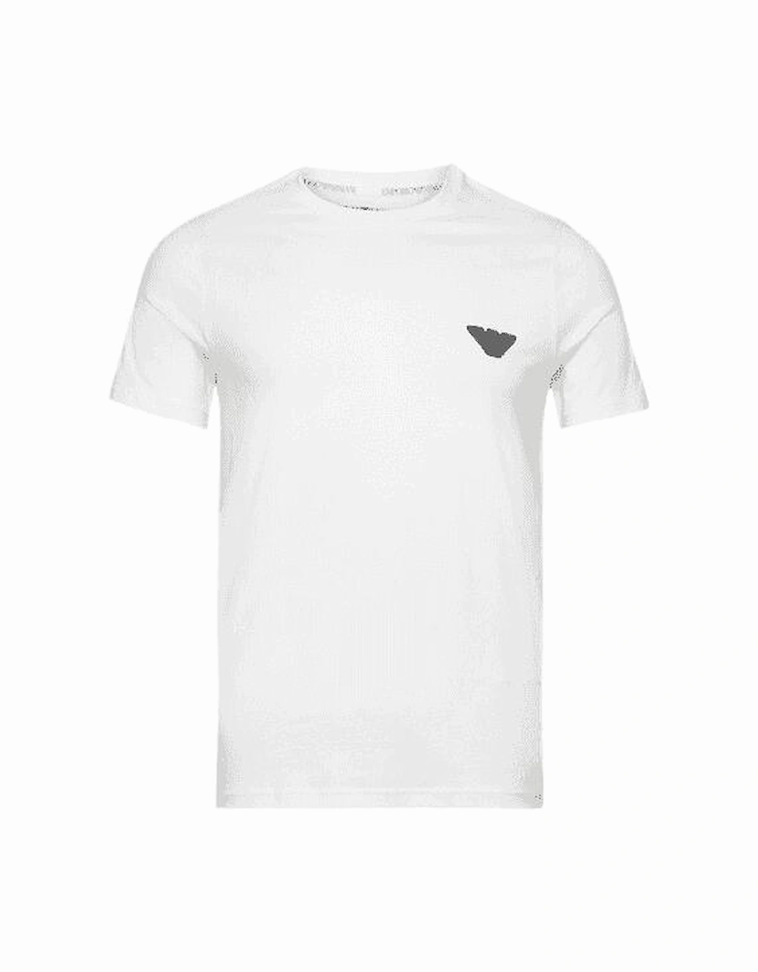 Cotton Rubber Logo Round Neck White T-Shirt, 4 of 3