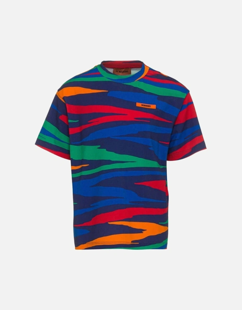 Boys Colourful Abstract Pattern  T-Shirt