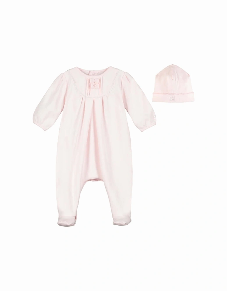 Baby Girls Pink Shantel Babygrow