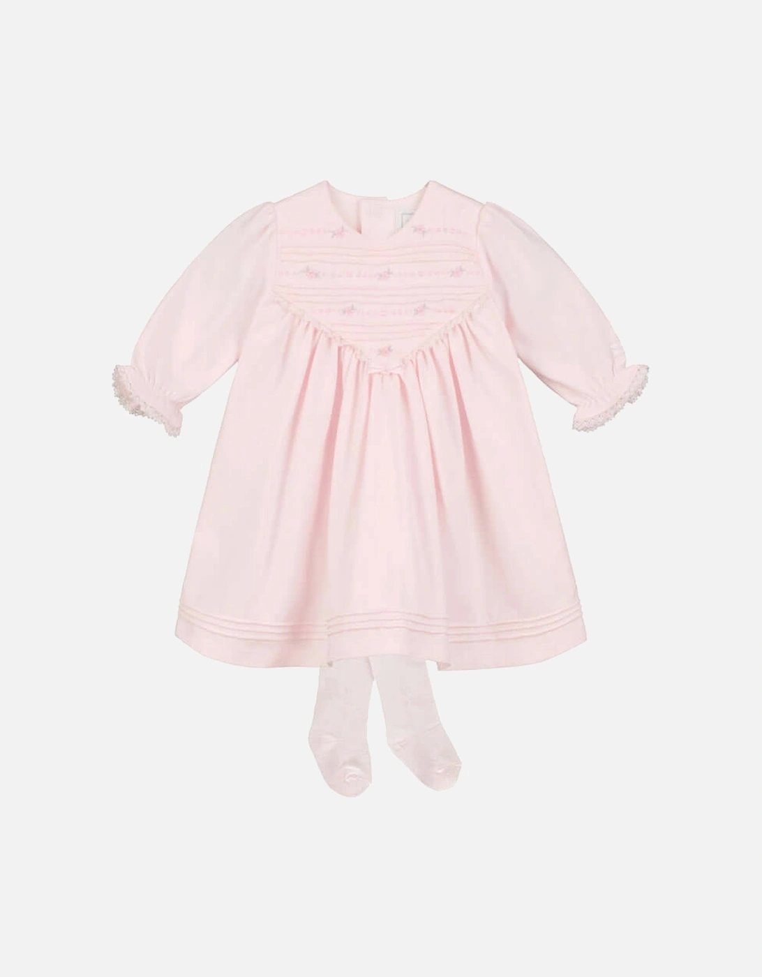 Baby Girls Pink Elsa Dress & Tights