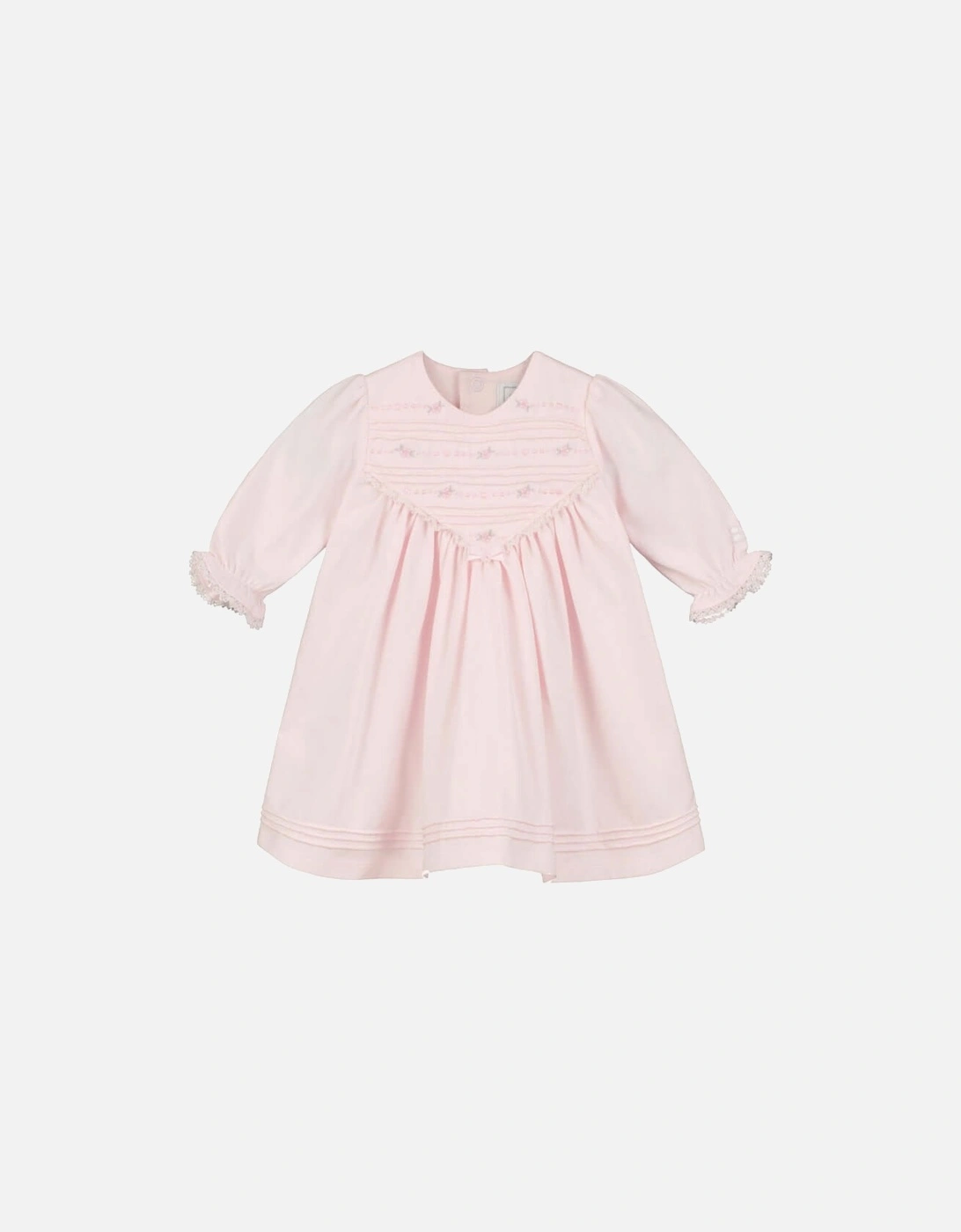 Baby Girls Pink Elsa Dress & Tights, 4 of 3