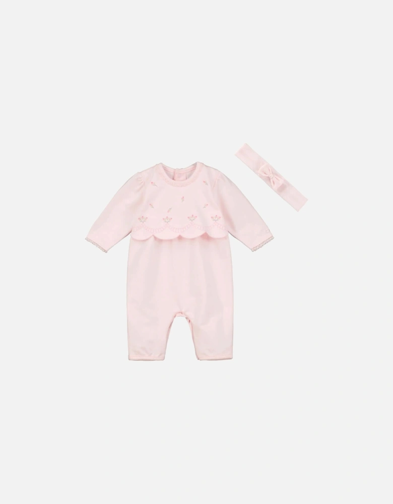 Baby Girls Pink Enya Babygrow