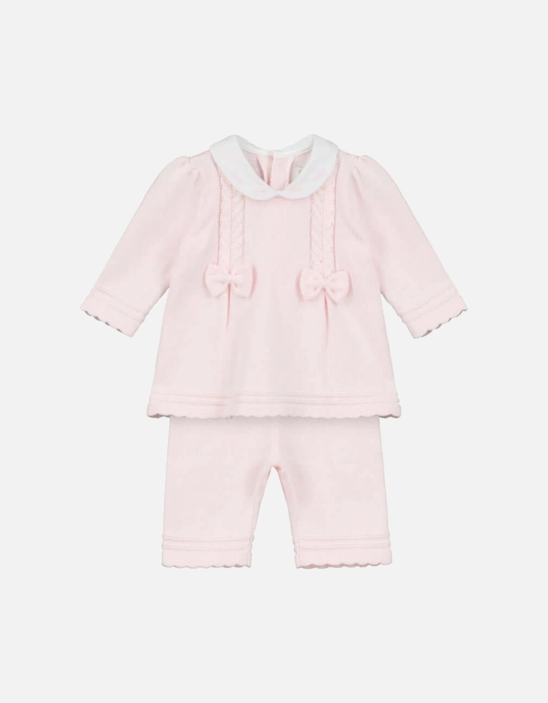 Baby Girls Pink Emilia Knitted Set