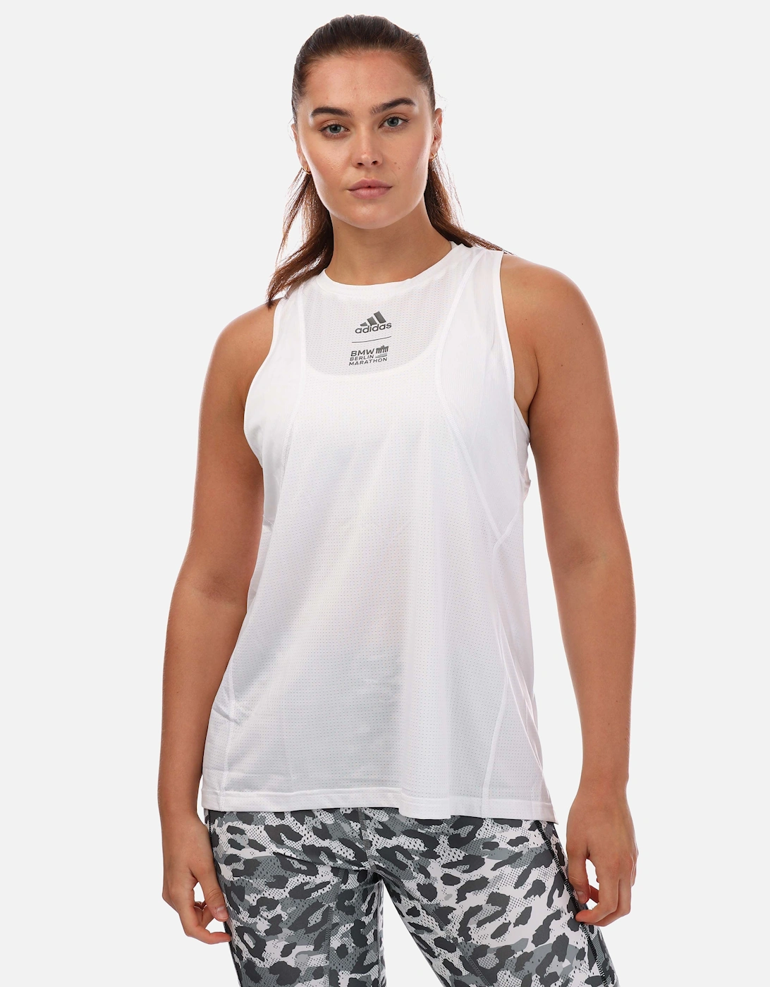 Womens Run It 3-Stripes Tank Top, 5 of 4