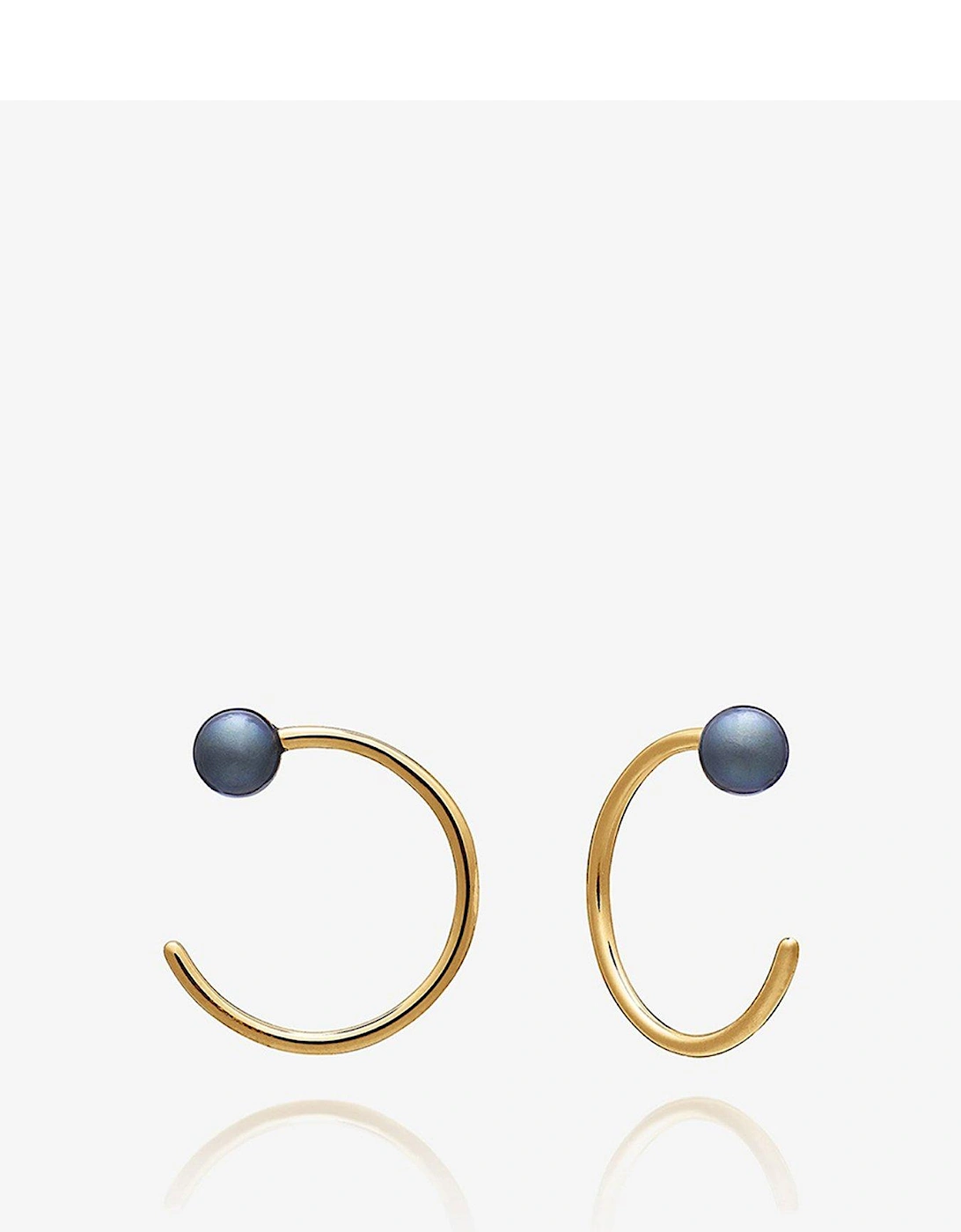 Rachel Jackson Stellar Evolution Black Pearl Hoop Earrings, 2 of 1