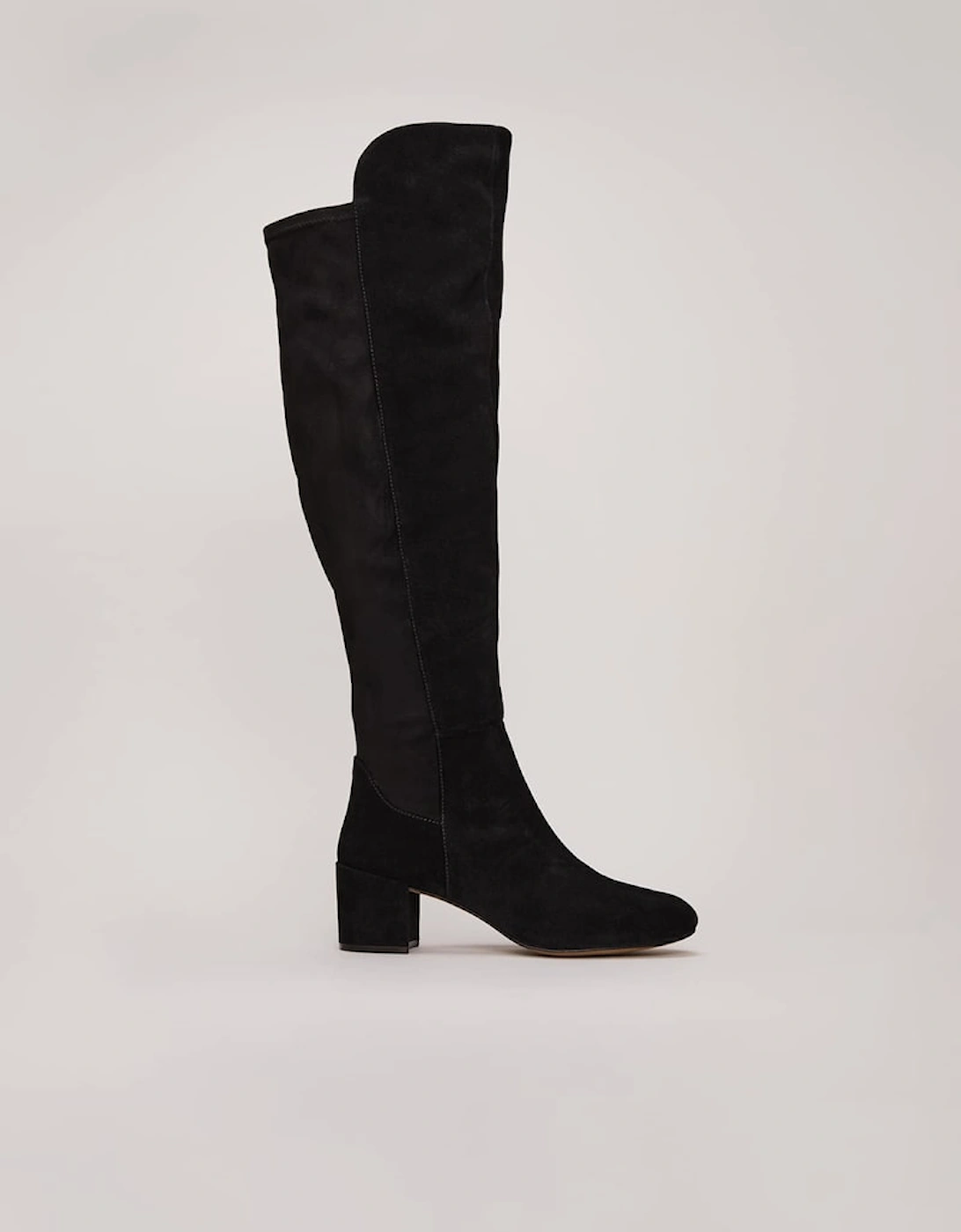 Milly Black Leather Knee High Boots, 2 of 1
