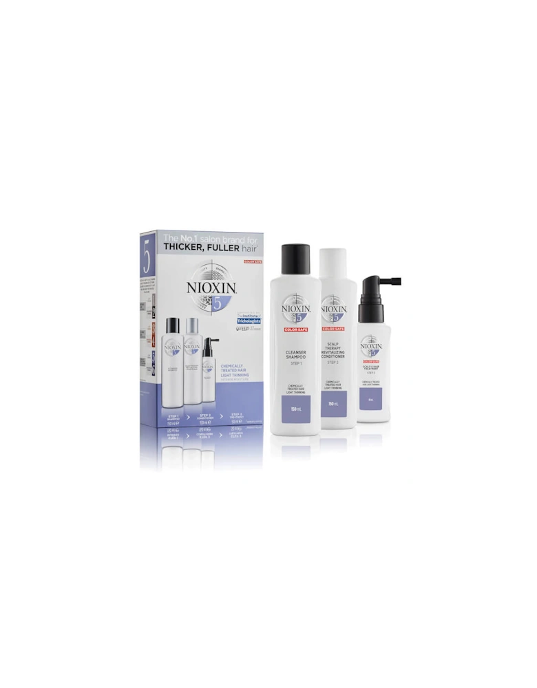 3-Part System 5 Trial Kit for Chemically Treated Hair with Light Thinning - NIOXIN