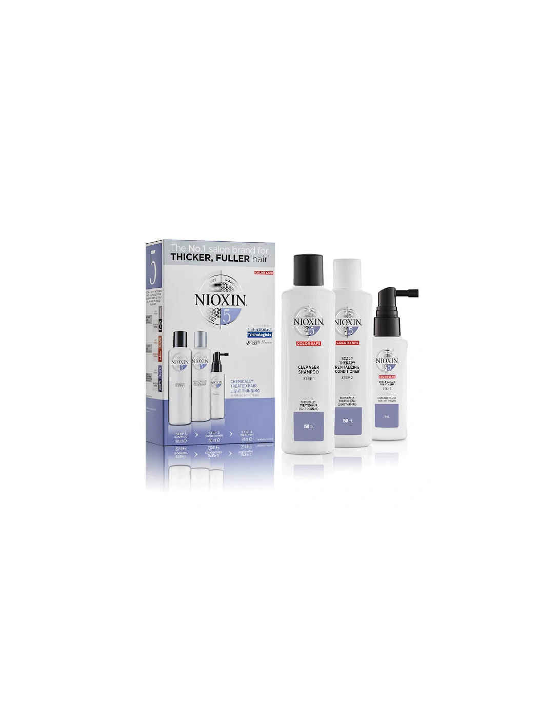 3-Part System 5 Trial Kit for Chemically Treated Hair with Light Thinning, 2 of 1
