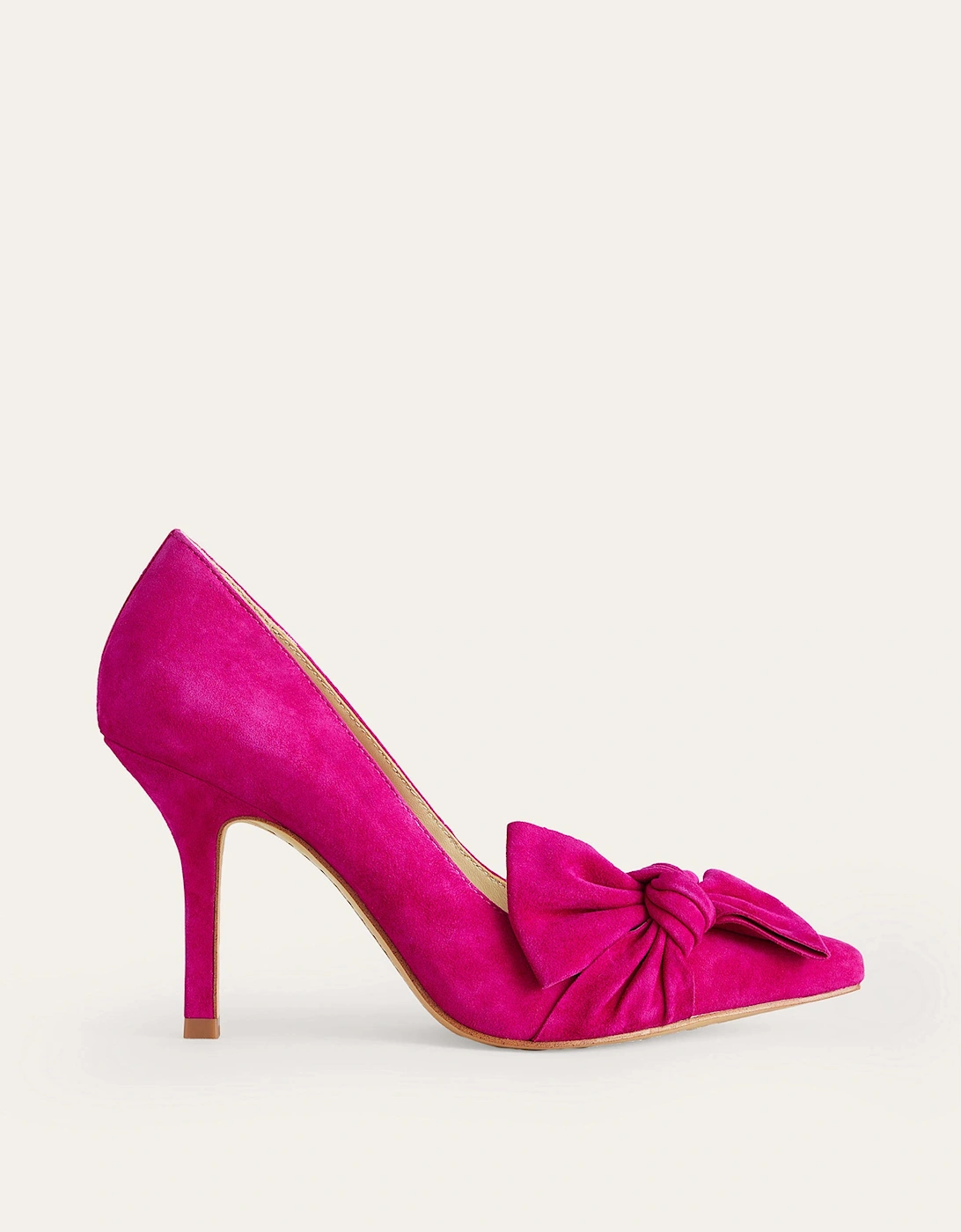 Suede-Bow Heeled Courts, 5 of 4