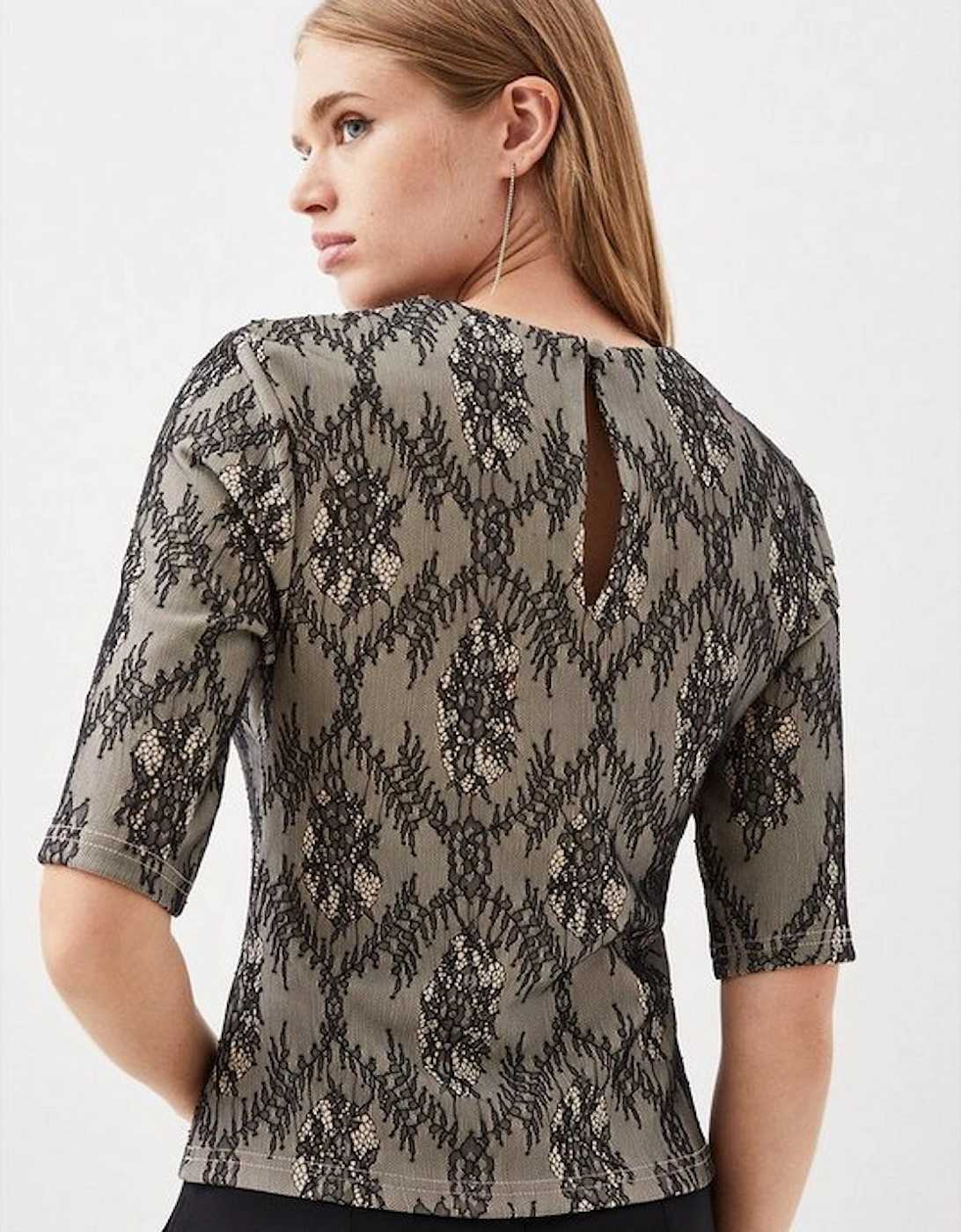 Jersey Lace Top