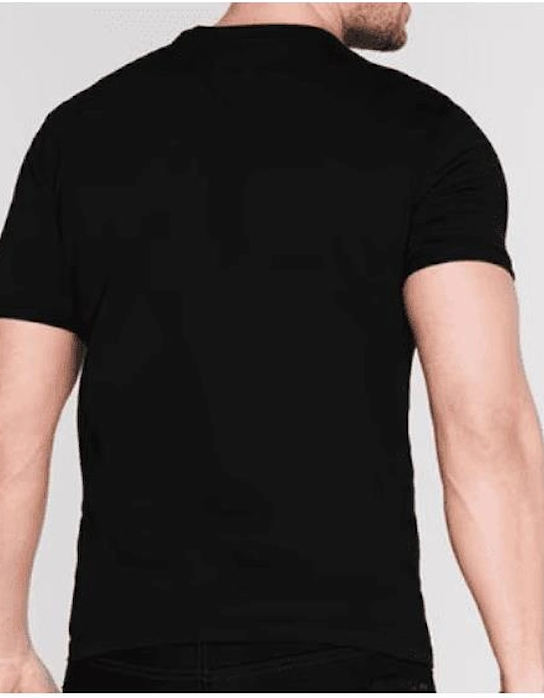 Cotton Printed Logo Black T-Shirt