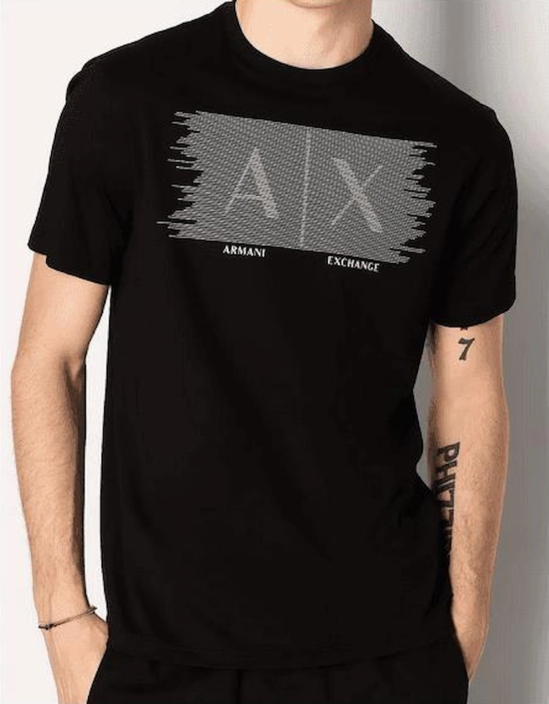 Cotton Graphic Logo Black T-Shirt