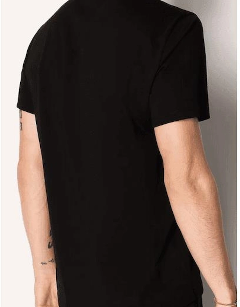 Cotton Graphic Logo Black T-Shirt