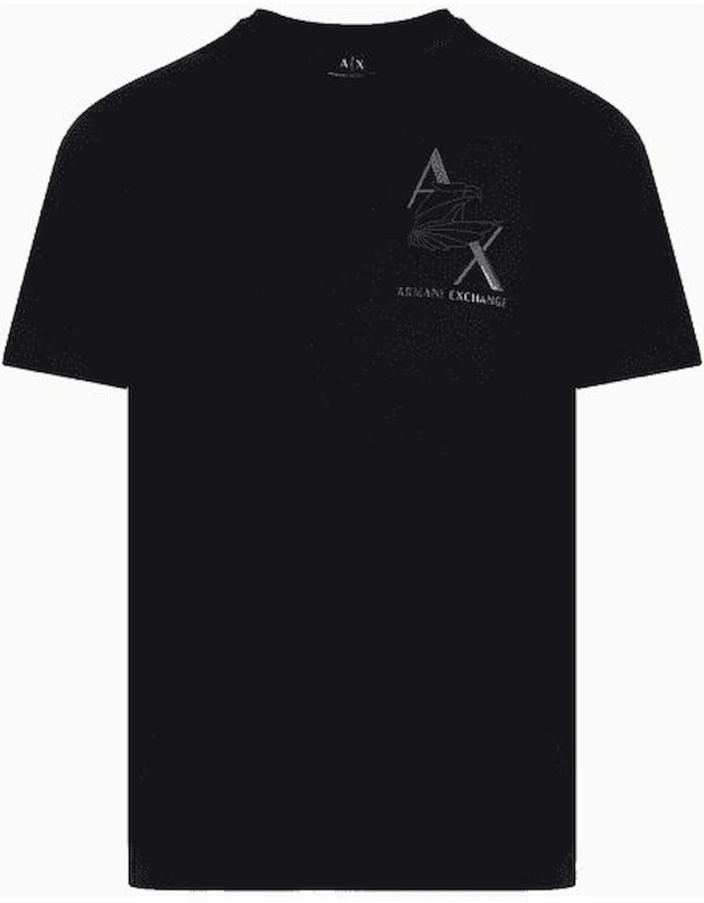 Cotton Eagle Logo Black T-Shirt