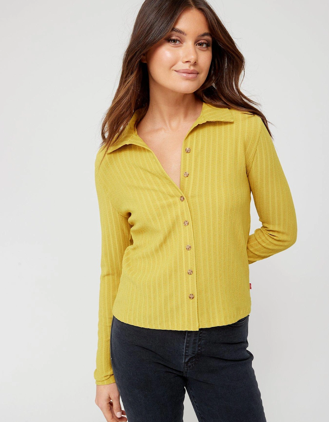 Prima Button Up Knit Neutrals - Golden Olive, 5 of 4
