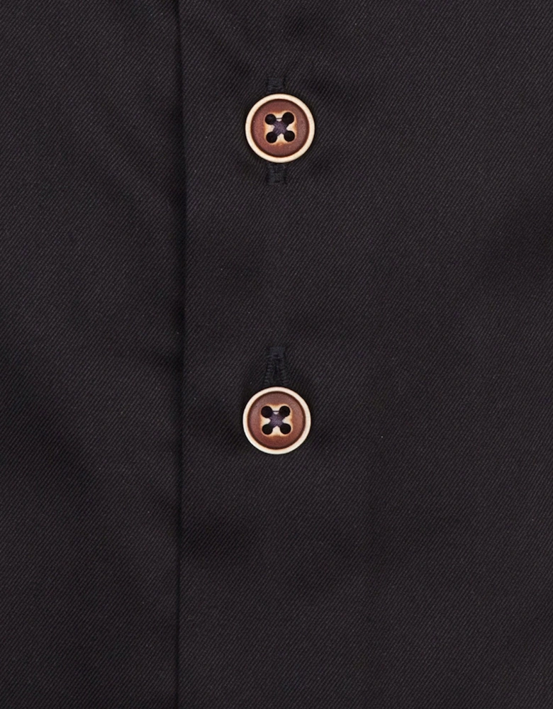 Shirt With Trim Detail Black
