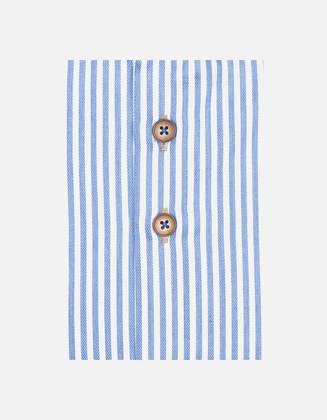 Wide Spread Collar Shirt Light Blue Stripe